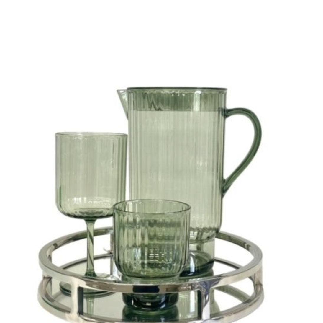 Acrylic Tumbler Ribbed | Green