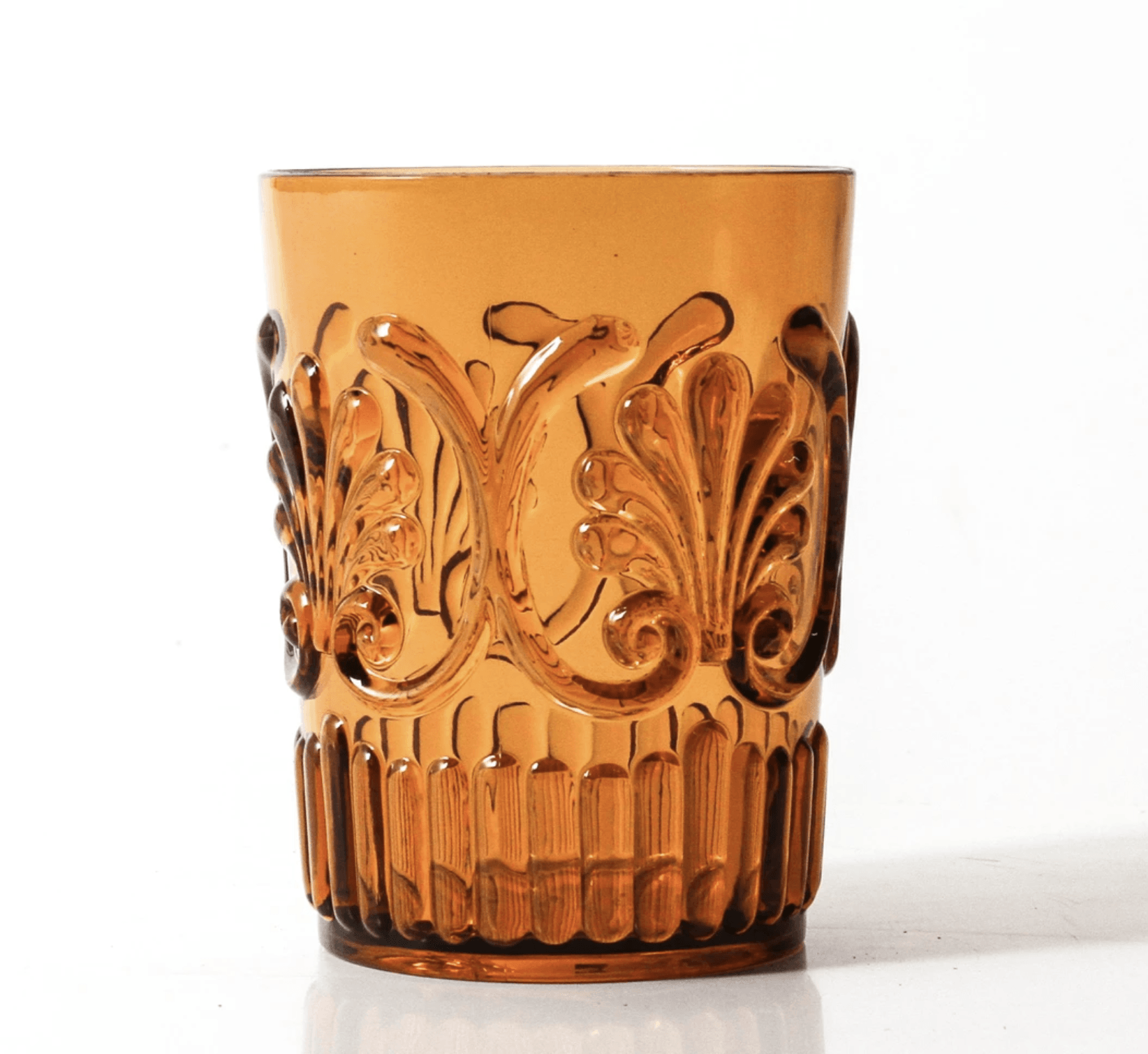 Acrylic Tumbler Scollop | Amber