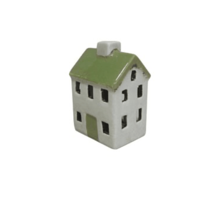 Alsace Petite Tealight Chalet | Green Cream