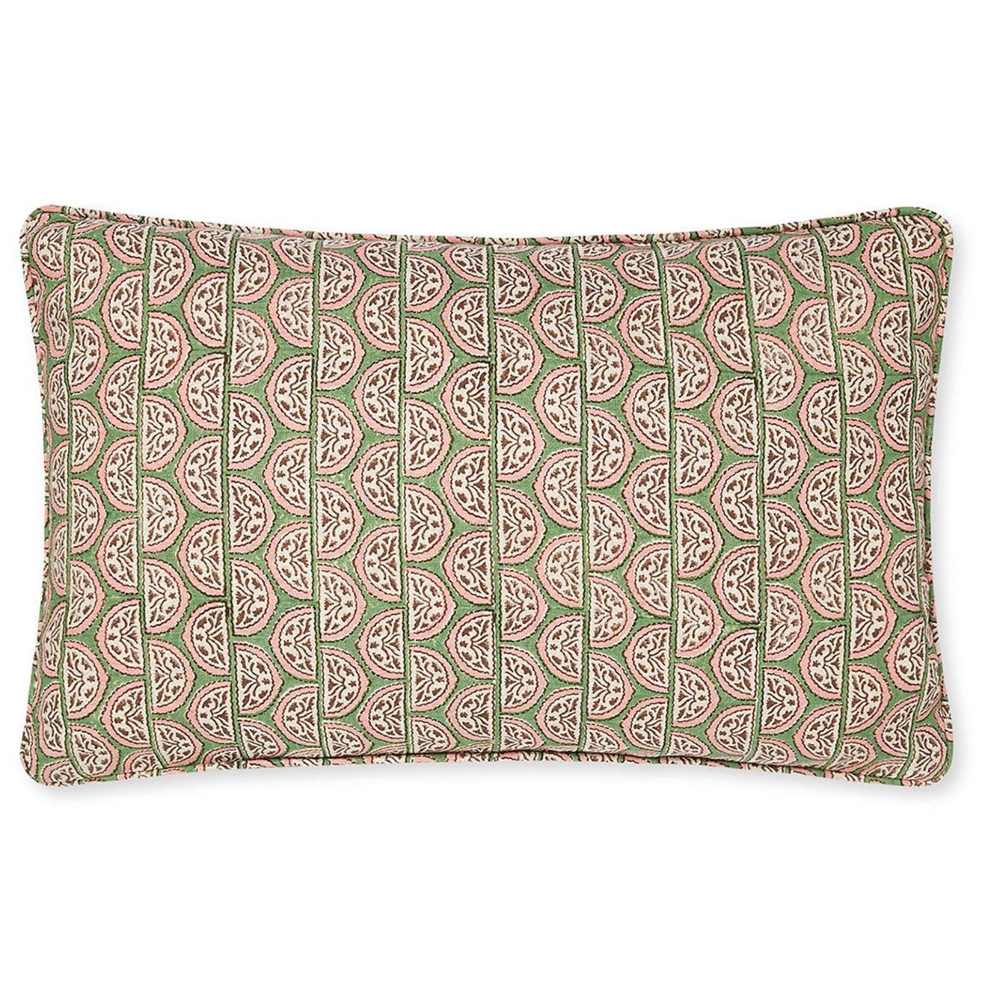 Burano Peony Linen Cushion | 35 x 55cm