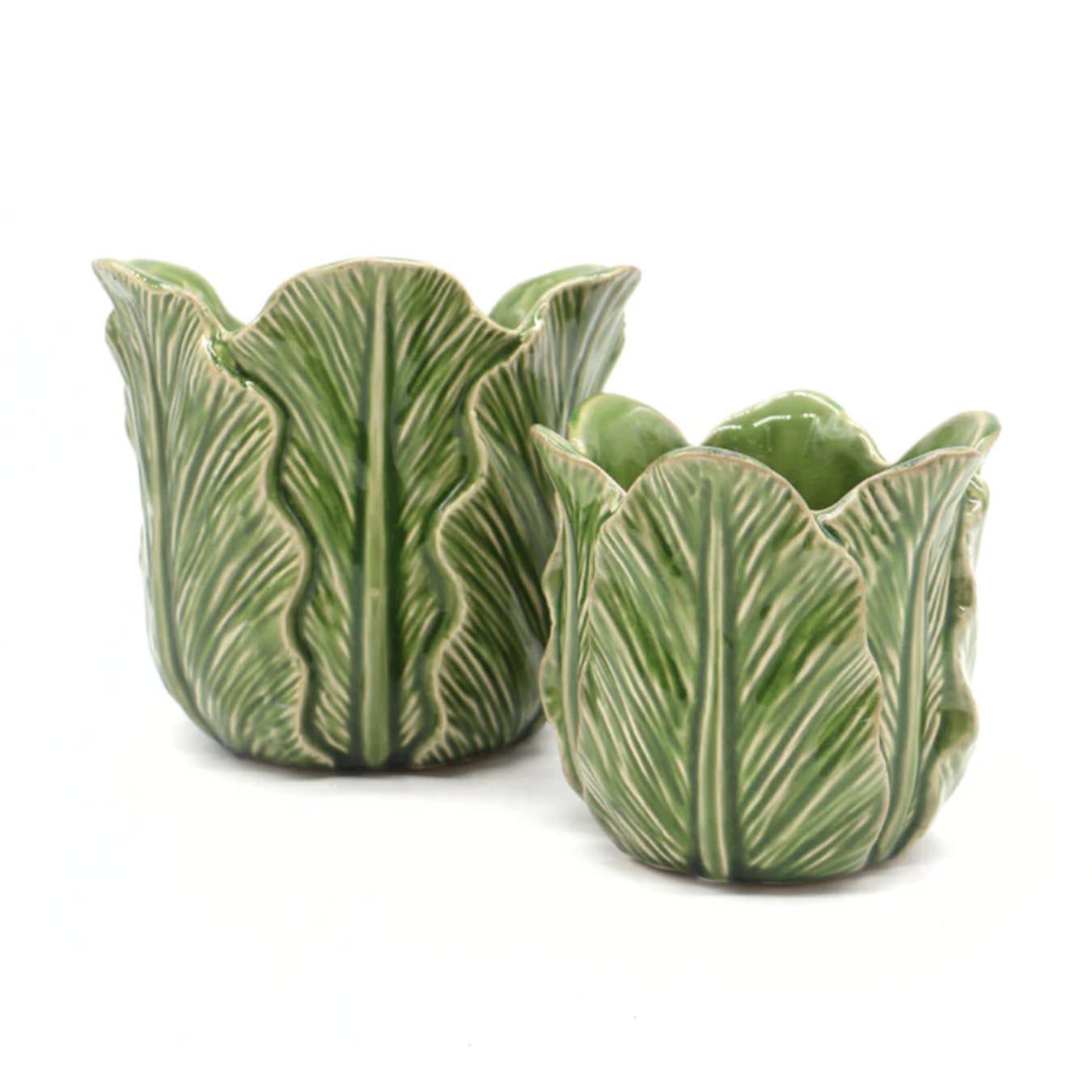 Cabbage Leaf Pot | Large