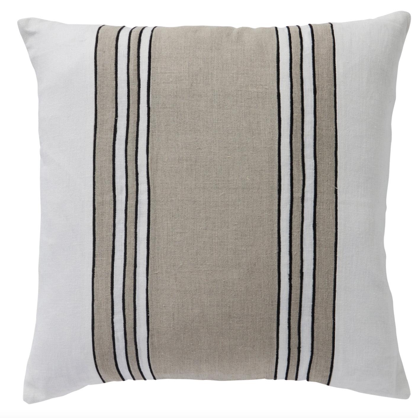 Chateau Stripes Linen Cushion | 50CM X 50CM