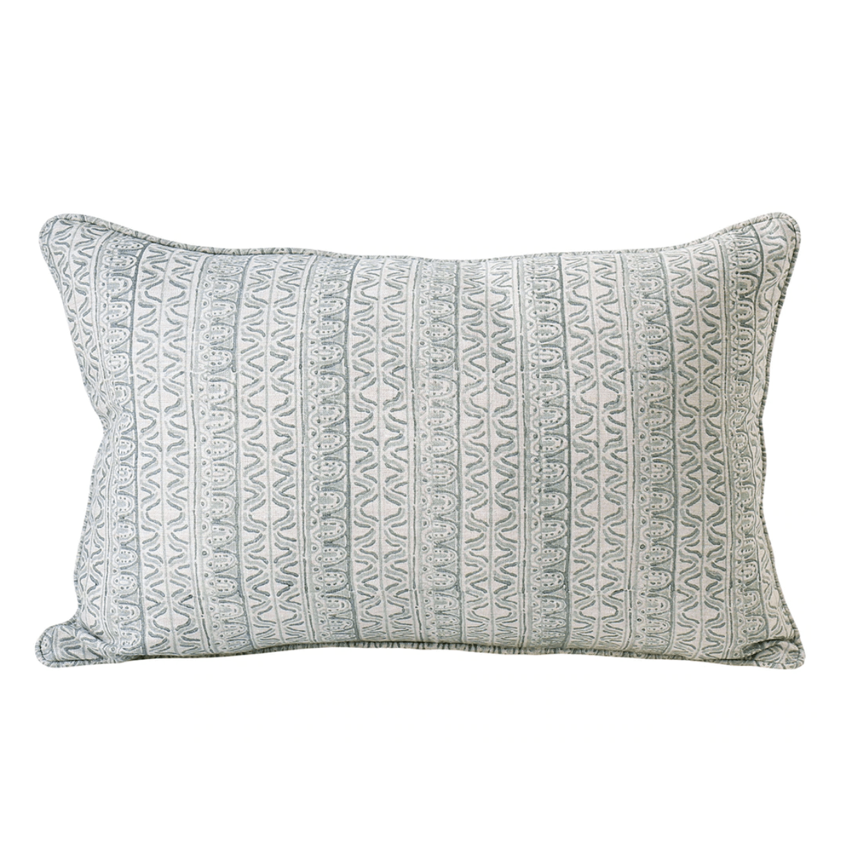 Corfu Celadon Linen Cushion | 35 x 55cm