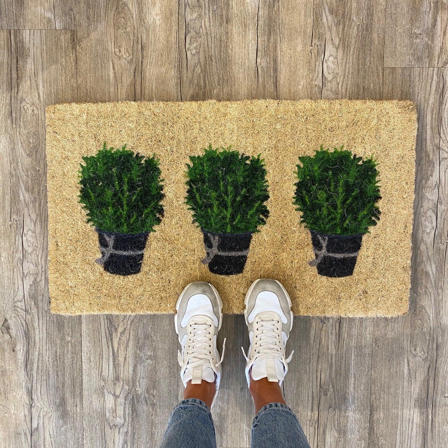 Doormat - Rosemary Pots