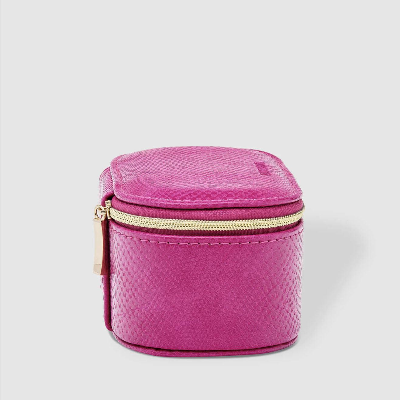 Ellie Jewellery Box | Lizard Fuschia