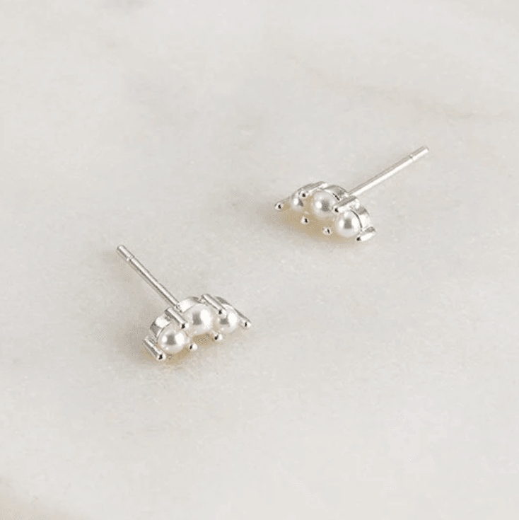 Elly Stud Earring | Silver