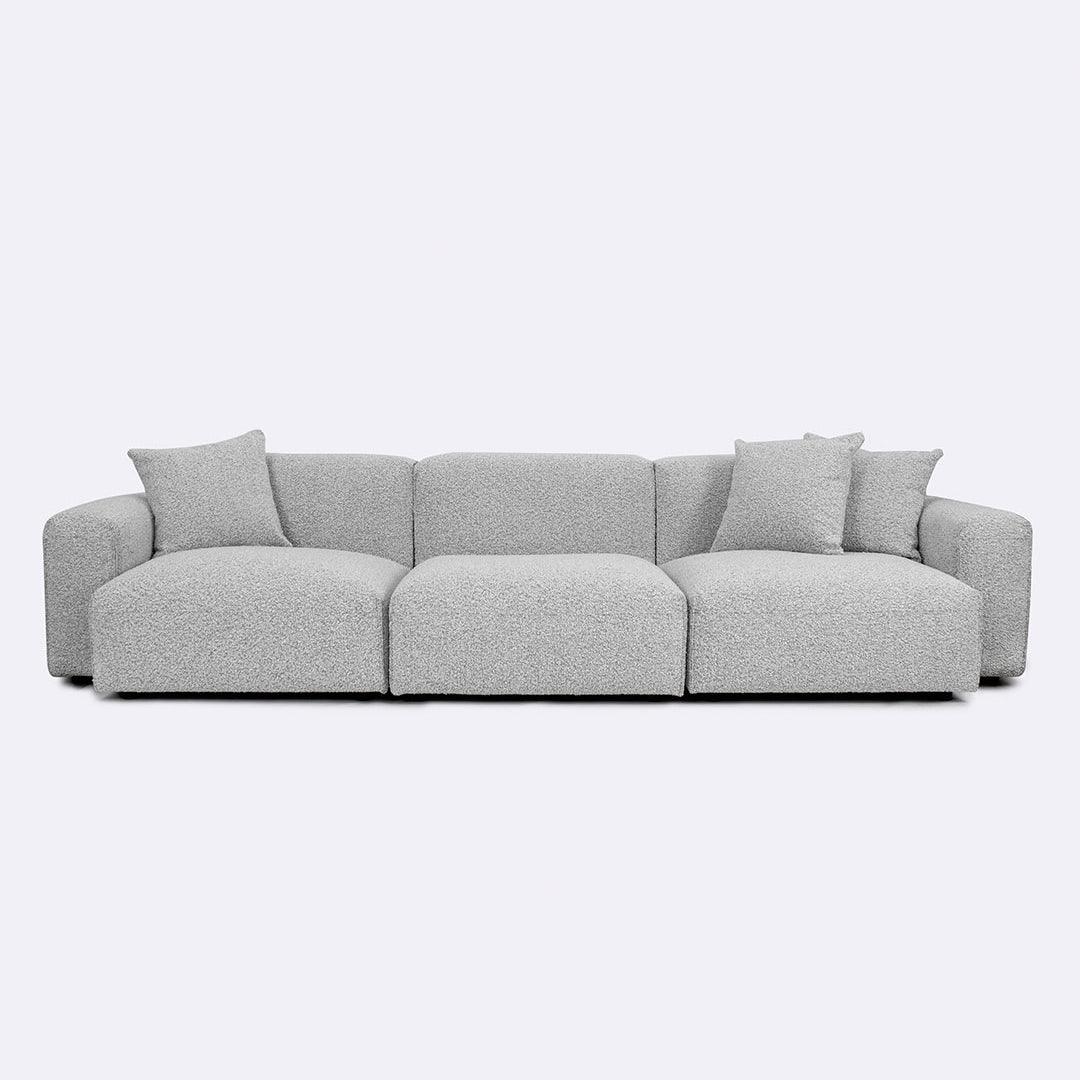 Evie 3 Piece Sofa | Boucle Ebony