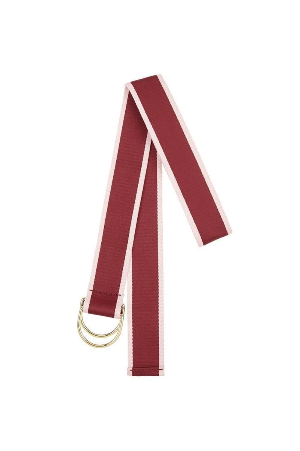 Cotton Belt | Maroon with Pink Edge