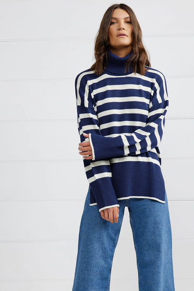 Binny  "Best in Show Navy" Jumper available at Rose St Trading Co