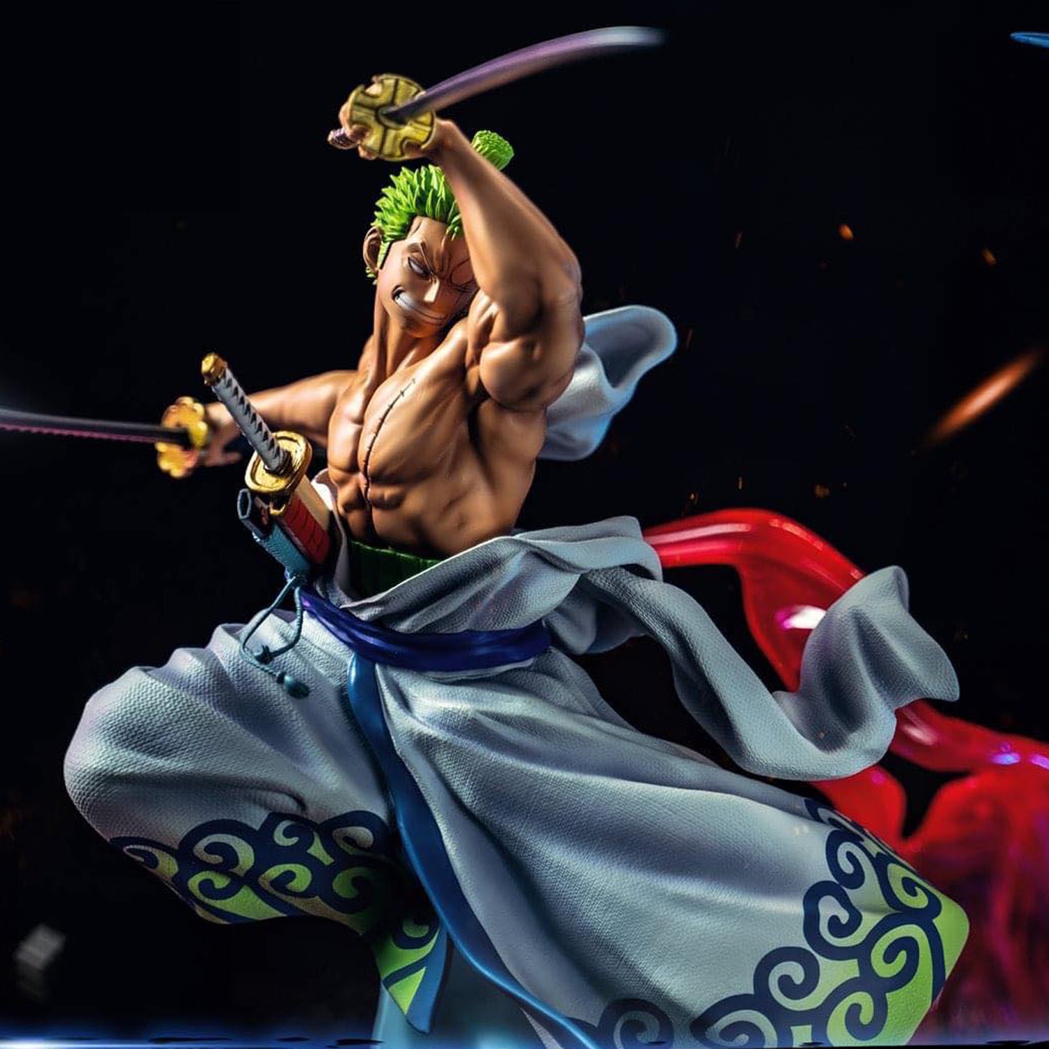 Jimei Palace Rotonoa Zoro Vs Hawkins One Piece 1 6 Scale Statue Heroes Collectibles