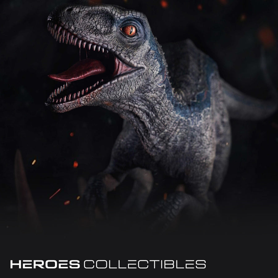 Gp One Studios Blue Vs Indoraptor Jurassic World 1 4 Scale Statue Heroes Collectibles