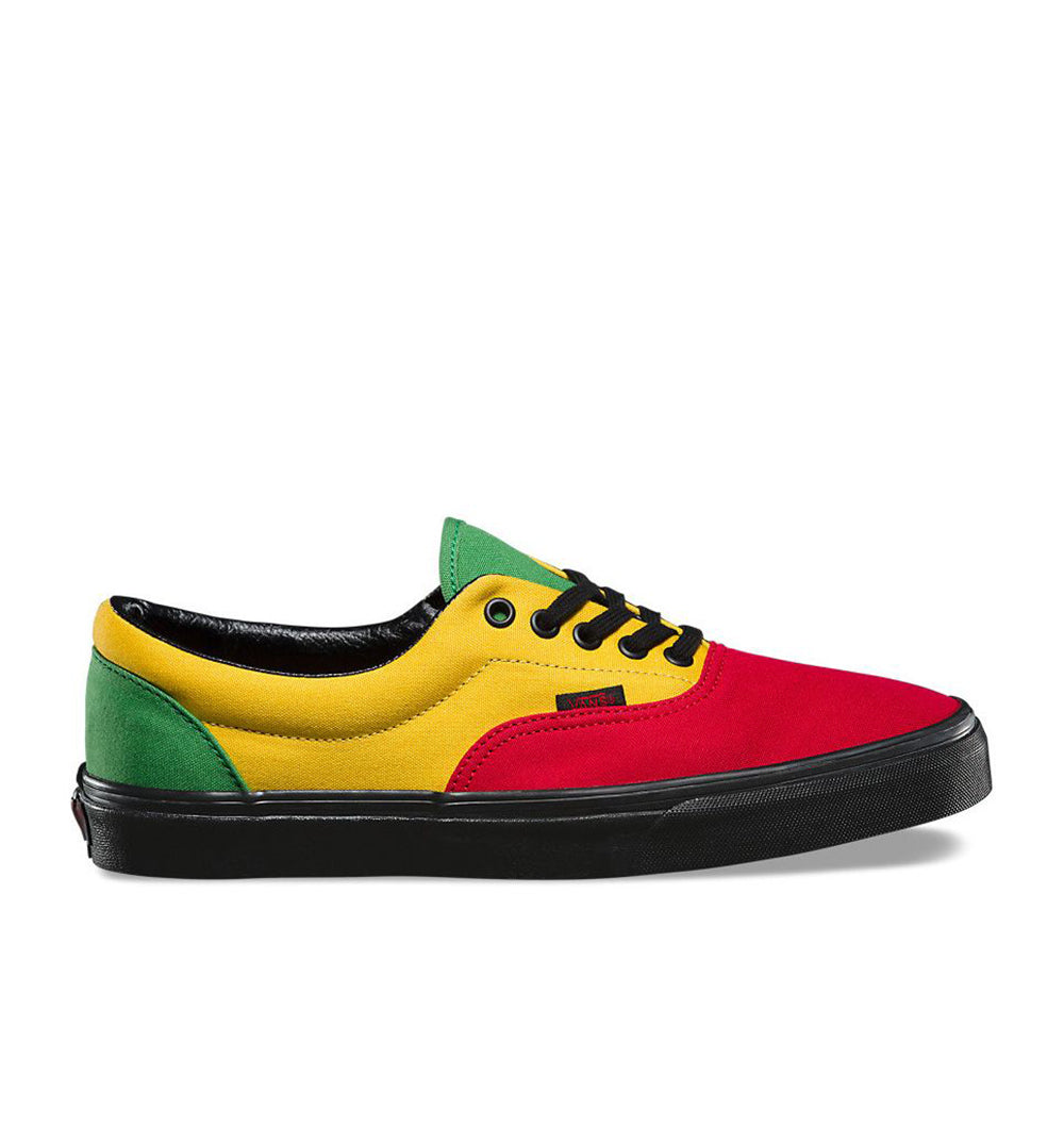 yellow red and green vans