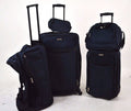 $200 TAG Springfield III Blue 5 PC Luggage Set Expandable Spinner Suitcase Navy