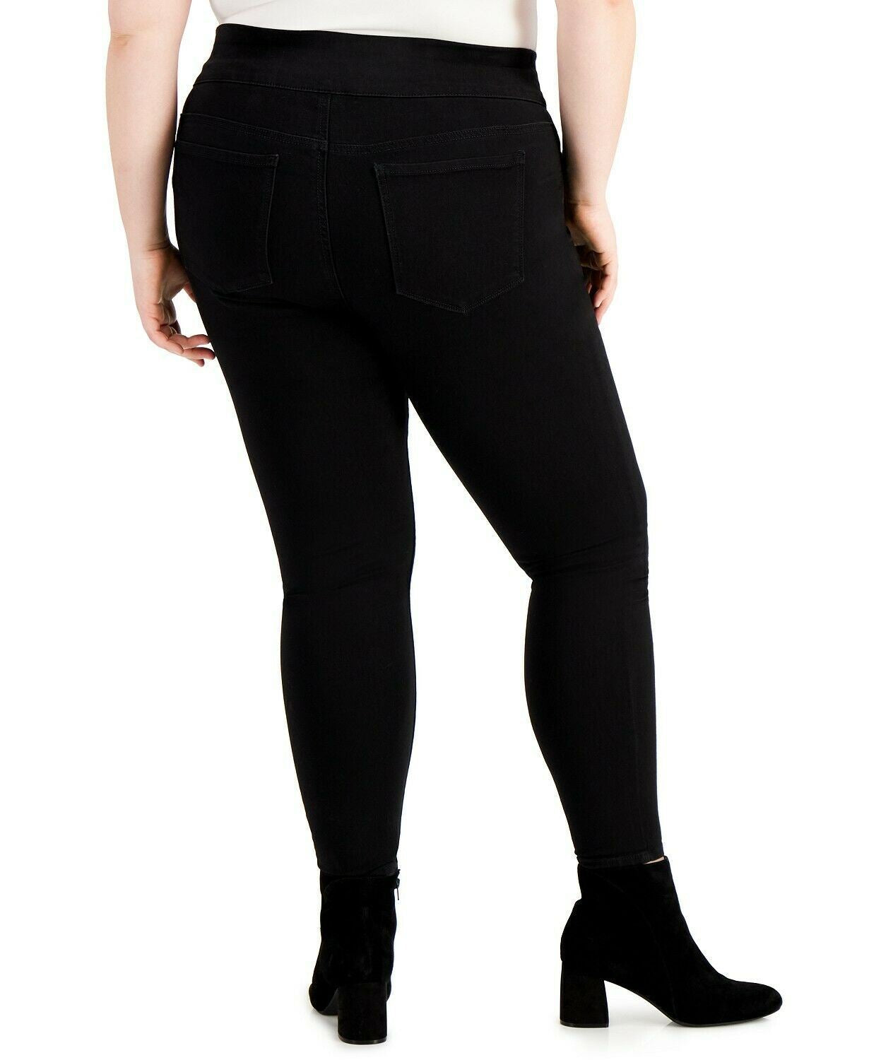 Style & Co. Women Black Pull On Mid Rise Jeggings Jeans Stretch Black ...