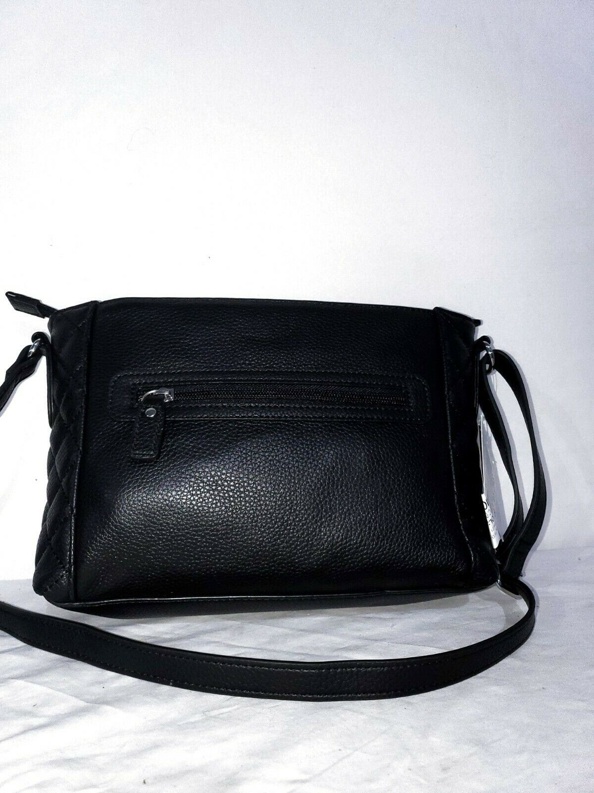 $129 New Giani Bernini Women's Leather Crossbody Handbag Black Medium ...