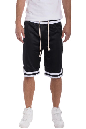 WEIV BLANK MESH SHORTS (BLACK/WHITE) - So Fresh Clothing