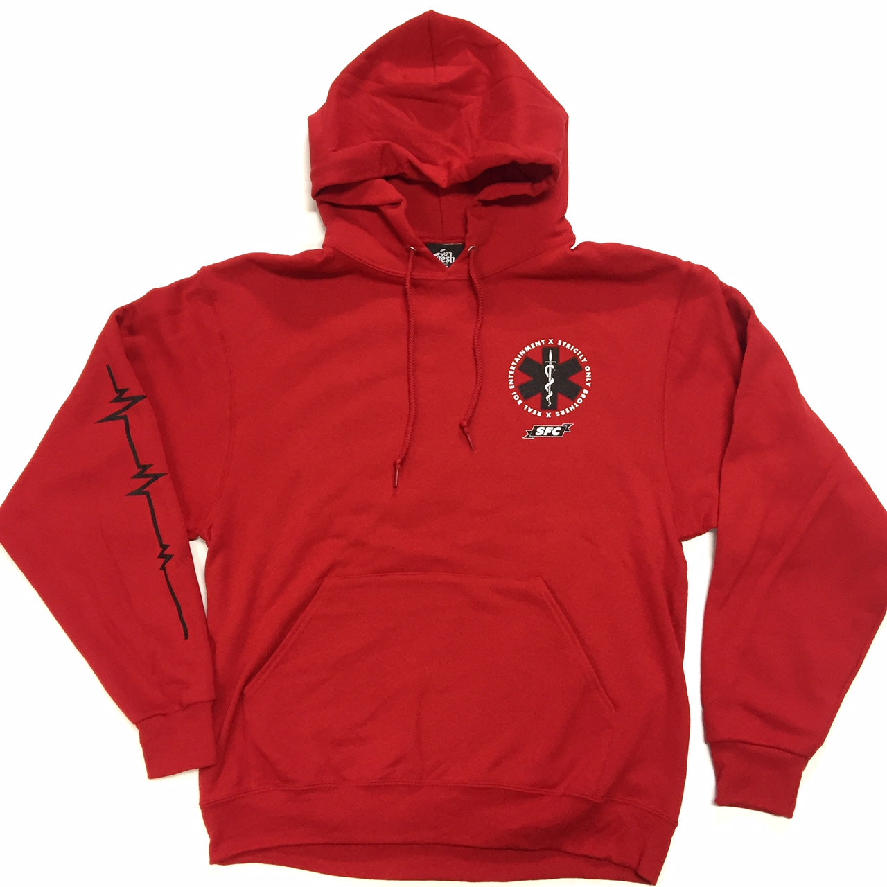 sob x rbe hoodie red