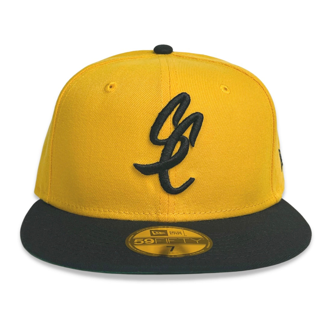 SFC X NEW ERA "SC SCRIPT" FITTED HAT (ATHLETIC GOLD/BLACK)