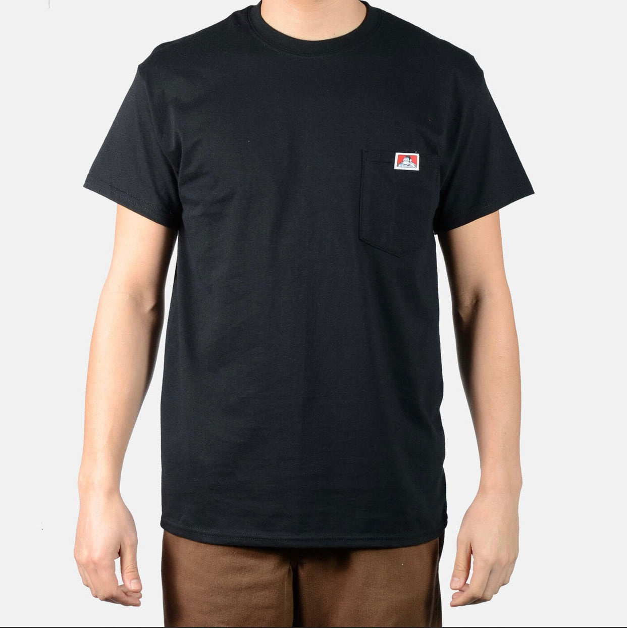 BEN DAVIS "LOGO" POCKET TEE (BLACK)