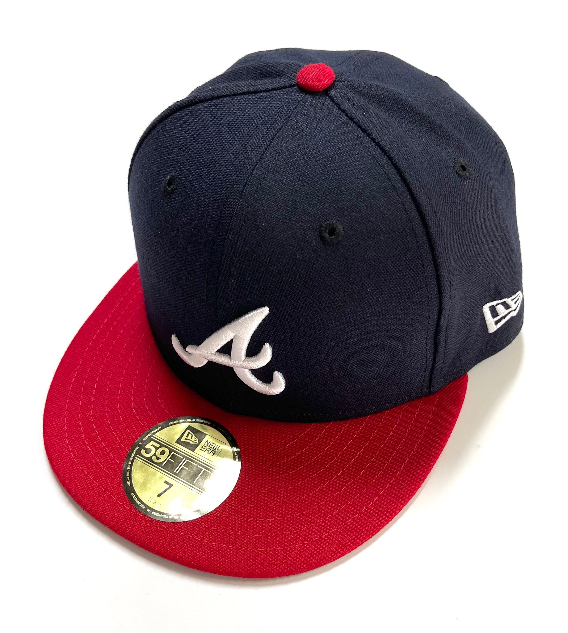 NEW "BASIC ON FIELD" BRAVES FITTED HAT (NAVY/RED) – So Fresh Clothing