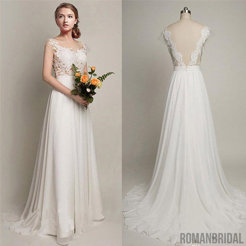 simple wedding dress chiffonphoto