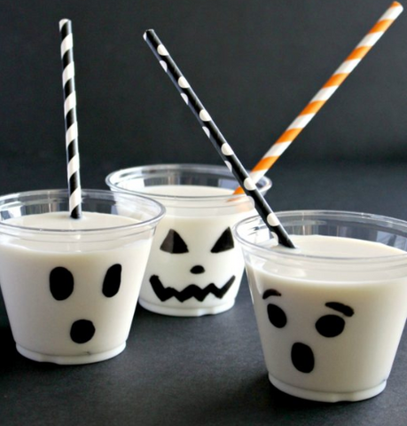 healthy halloween kids toddler baby treats ghost milk