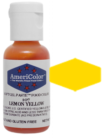 AmeriColor Soft Gel Paste Food Color Egg Yellow .75 Oz - Fante's