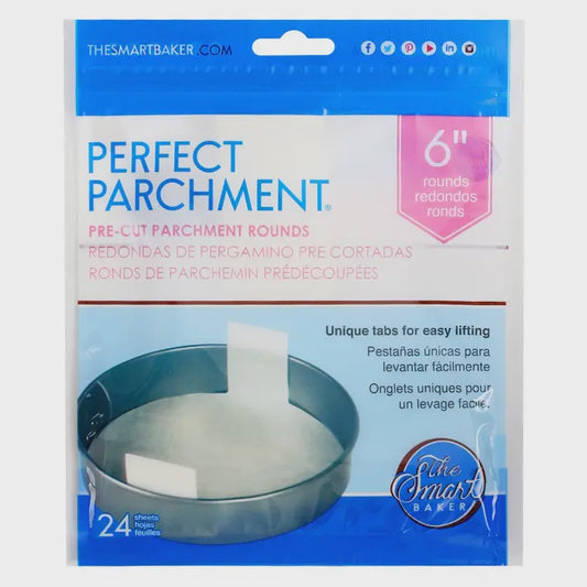 The Smart Baker Small 9 Inches x 13 Inches Perfect Parchment - Pre-Cut Parchment Sheets