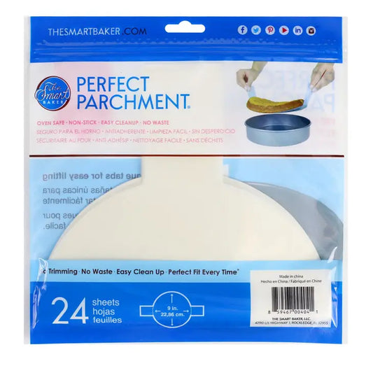 Mrs Anderson's 8 Rround Cake Bleached Parchment Paper, Prevents