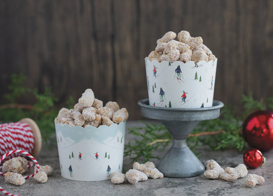 Pink Candy Cane Baking Cups