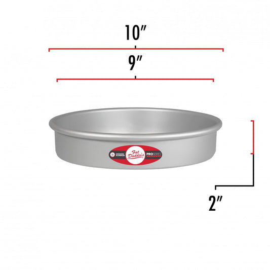 Fat Daddio's PRD-83 Anodized Aluminum Round Cake Pan, 8 x 3 inch 