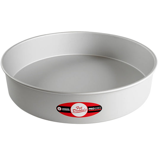 Fat Daddio's Anodized Aluminum Round Cake Pan, 8 x 3 inch