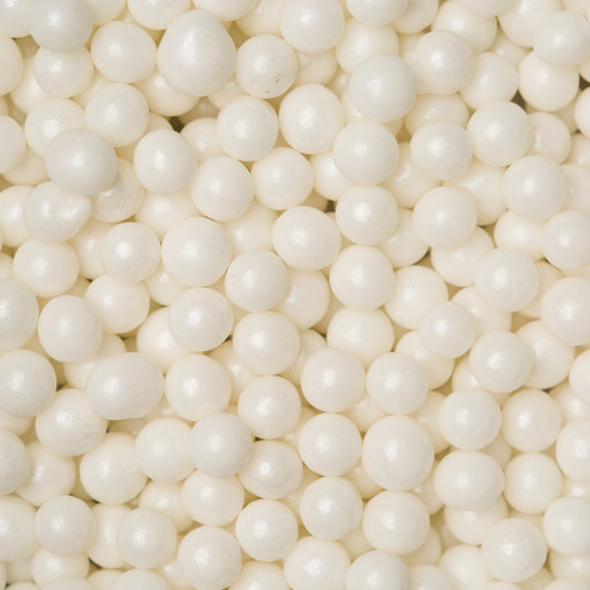 White Sugar Pearls - 4MM – Frans Cake and Candy