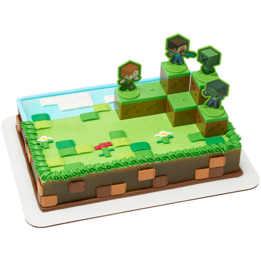 MINECRAFT Birthday Cake Layon, 1ct 