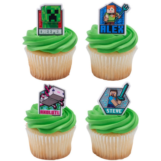  DecoSet® Mobs Beware Minecraft Cake Topper, 6-Piece