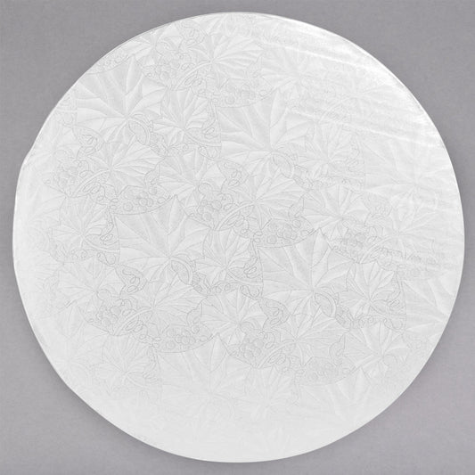 Waxed White Round Cake Board, 9