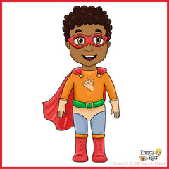 Eli as the sign language superhero - I LOVE YOU Man - bring joy and sign language to children everywhere