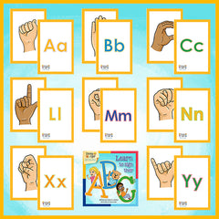 Sign Language ABC Print at Home flashcards | Emma and Egor