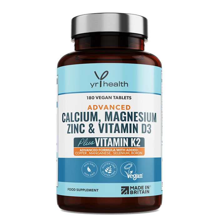 Advanced Calcium Magnesium Zinc Vitamin D3 And K2 Mk7 180 Vegan Tab