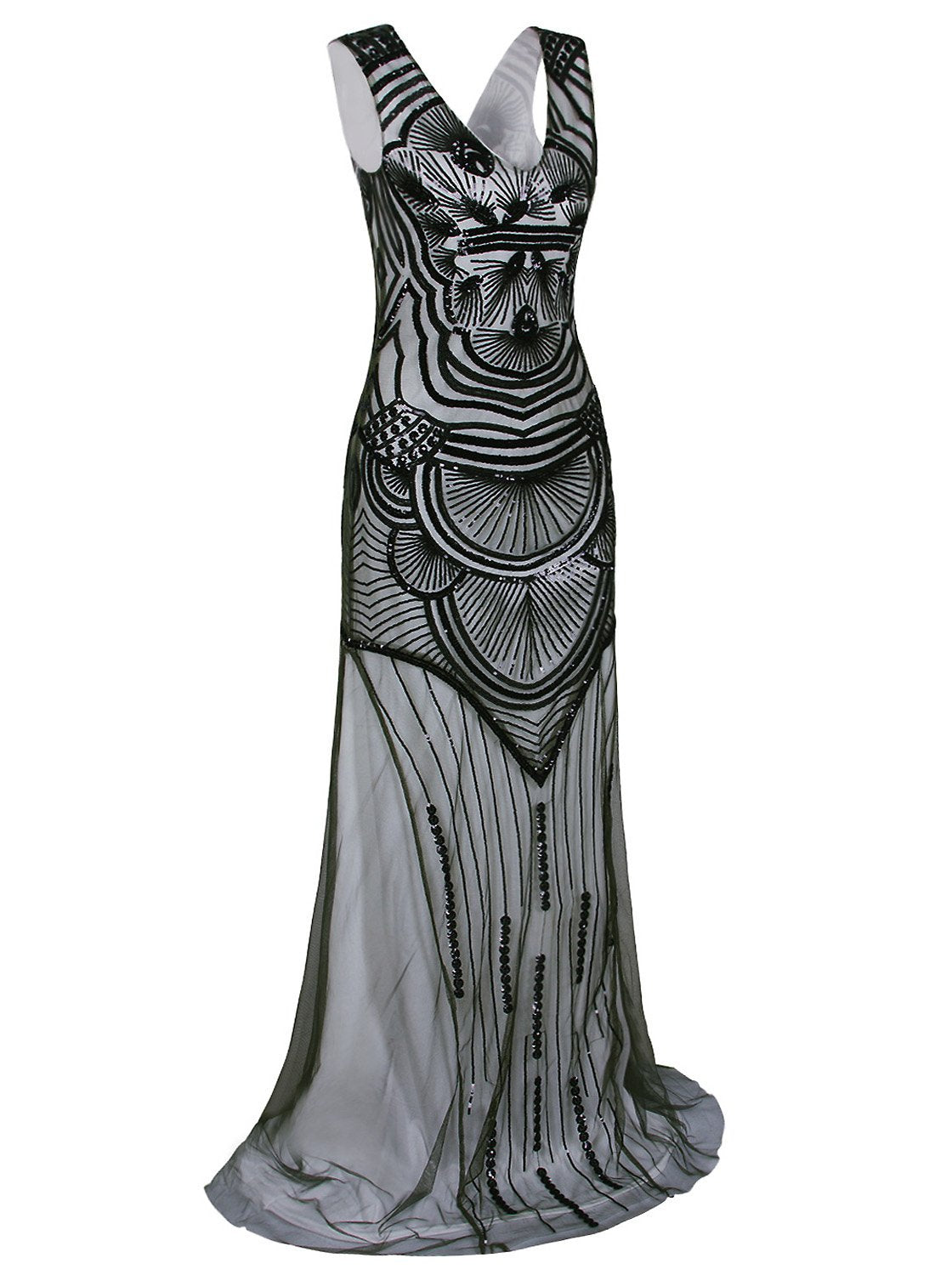 1920s inspired evening gowns