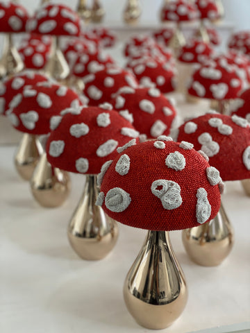 Group of Afreaks Mini Mushrooms sculptures