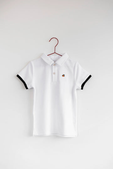 Please Mom Terry Orange Polo Image 1