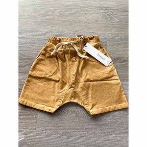 Booso Musatard Denim Washed Baby Shorts