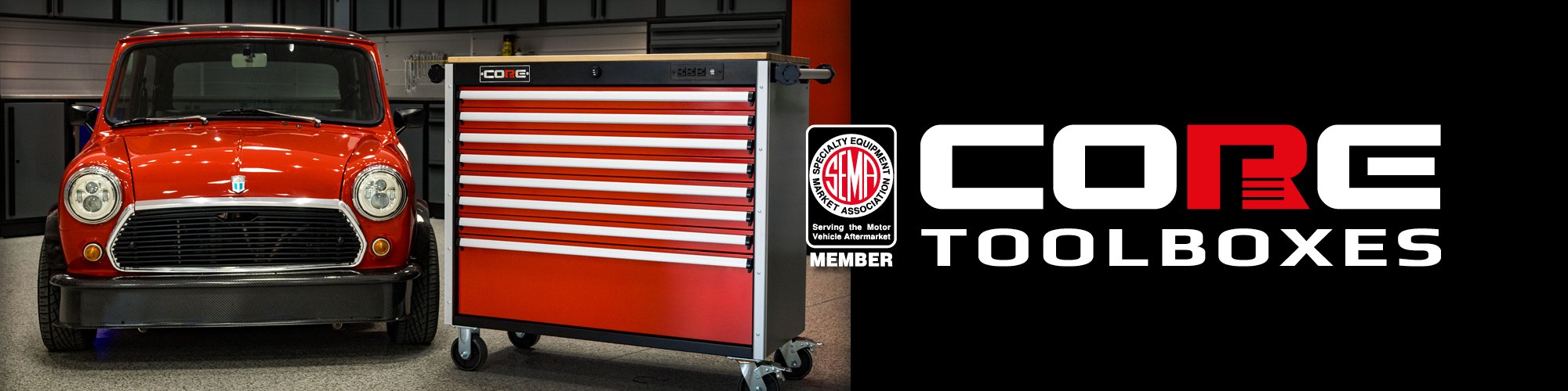 Corebilt Tool Box 16 L X 8.6 W X 7.2 H with Free Padlock combination  included.