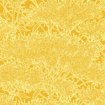 20 off at checkout Floral Blaze Wallpaper  in Ochre  
