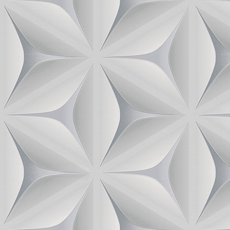 Illusion Geometric Wallpaper in Grey & White Your 4 Walls