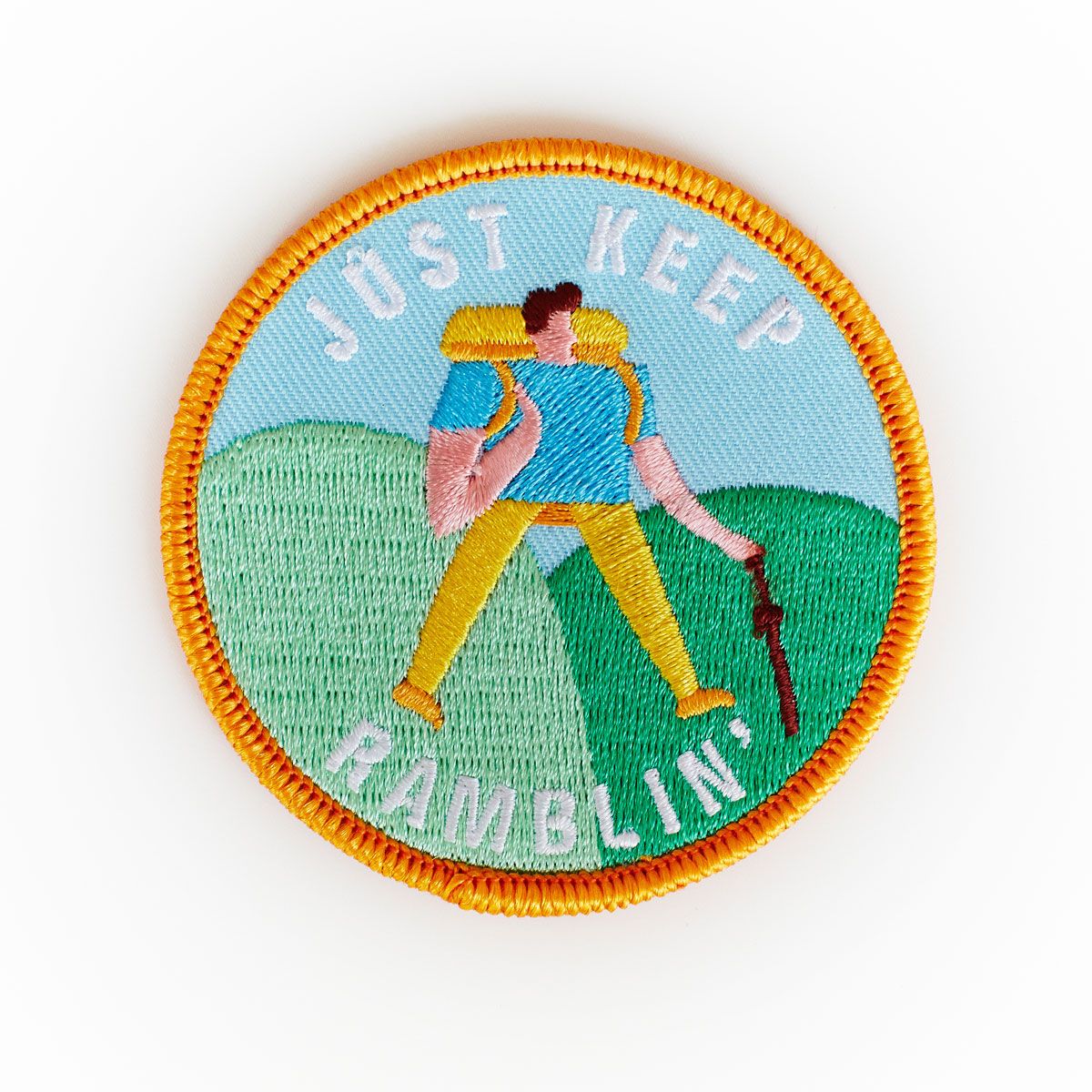 Just Keep Ramblin' patch by Lucy Ketchin