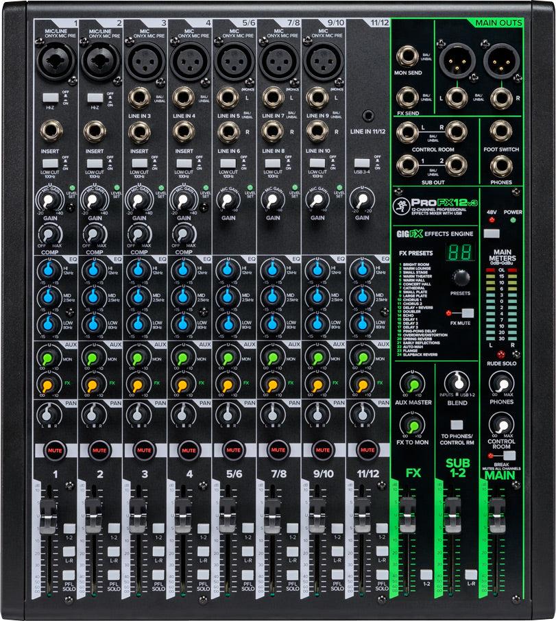 Alto TrueMix 800 FX 8-Channel Compact Mixer with USB, Bluetooth, and Alesis  Multi-FX