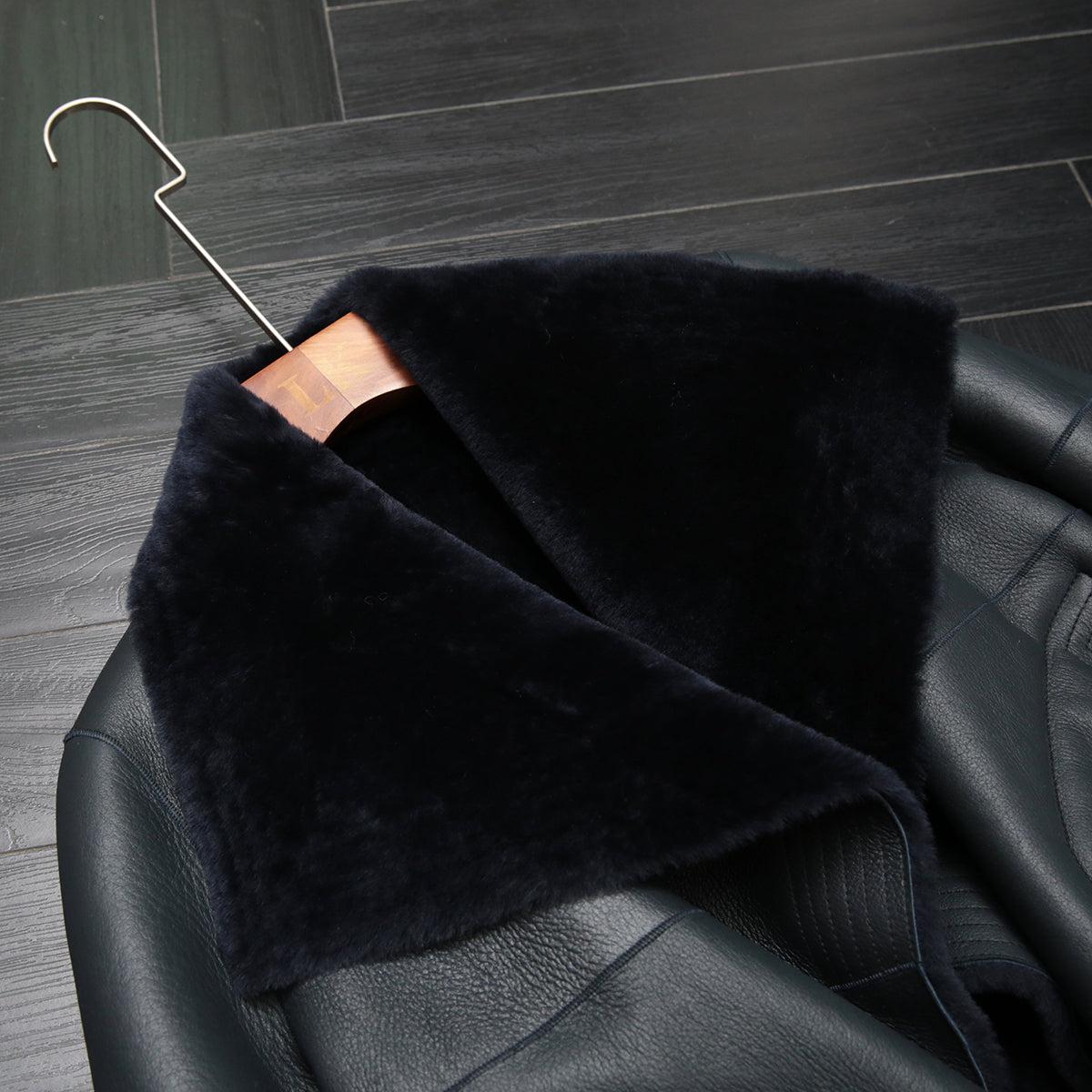 Merino Wool & Leather Shearling Jacket – R O S Y L E I A