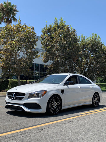 Mercedes Benz CLA250 after spring install